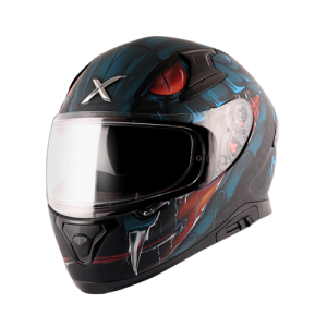 Axor Apex Venomous D/V Full Face Helmet Medium (Dull Black M.Blue)