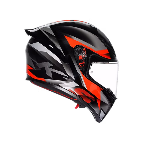 AGV K1 S HELMET - FASTLAP BLACK/GREY/RED - Image 6