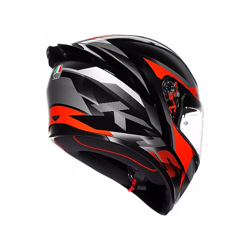 AGV K1 S HELMET - FASTLAP BLACK/GREY/RED - Image 3