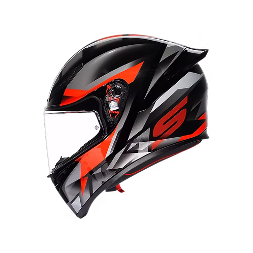AGV K1 S HELMET - FASTLAP BLACK/GREY/RED - Image 5