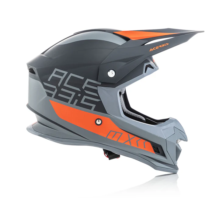 Acerbis Profile 4 - Motocross Riding Helmet (Black/Orange) - Image 8