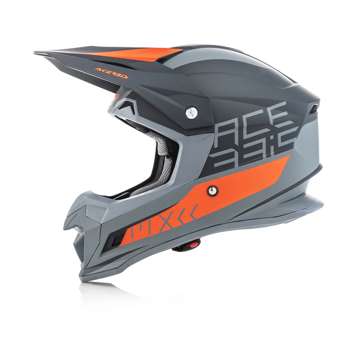 Acerbis Profile 4 - Motocross Riding Helmet (Black/Orange) - Image 7