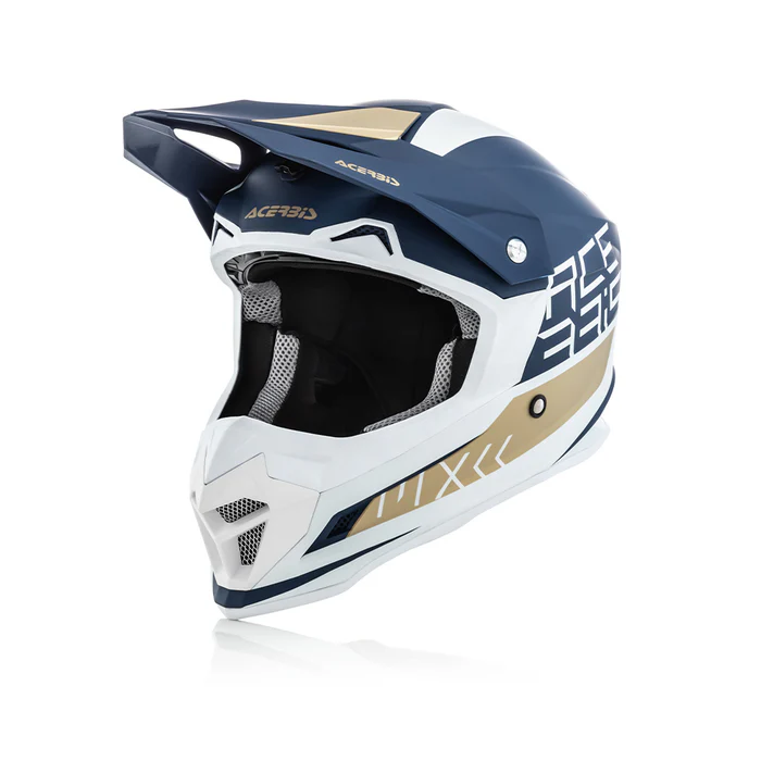 Acerbis Profile 4 - Motocross Riding Helmet (White/Blue)