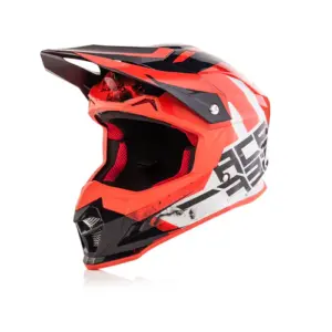 ACERBIS Profile 4 - Motocross Riding Helmet (White/Red)