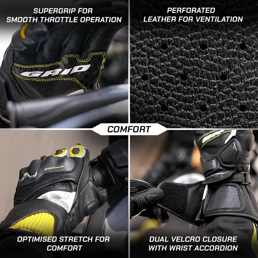 GRID MK3 – FULL GAUNTLET RIDING GLOVES for Touring Riders - Image 7