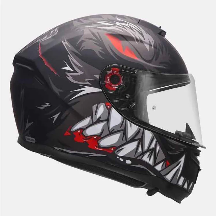 MT Hummer Lycan Helmet - Matt Black - Image 3