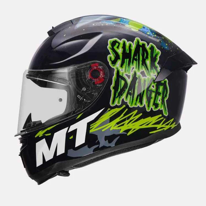 MT Helmet Hummer Shark - Gloss Fluorescent Yellow