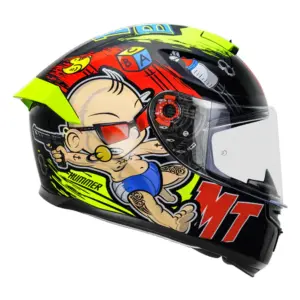 MT Hummer Baby Bang Helmet-GlossFluorescent Yellow