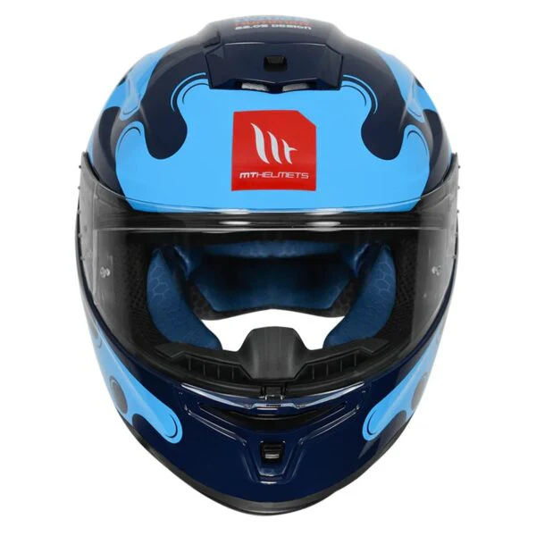 MT Hummer Liquer Helmet-Gloss Blue - Image 2