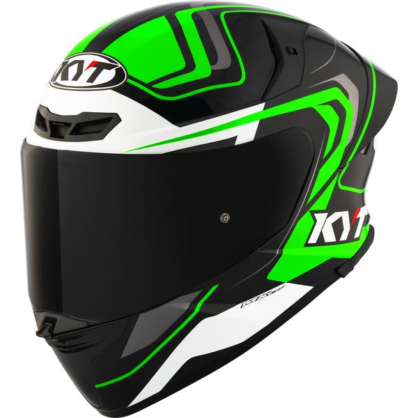 KYT TT REVO OVERTECH - BLACK GREEN