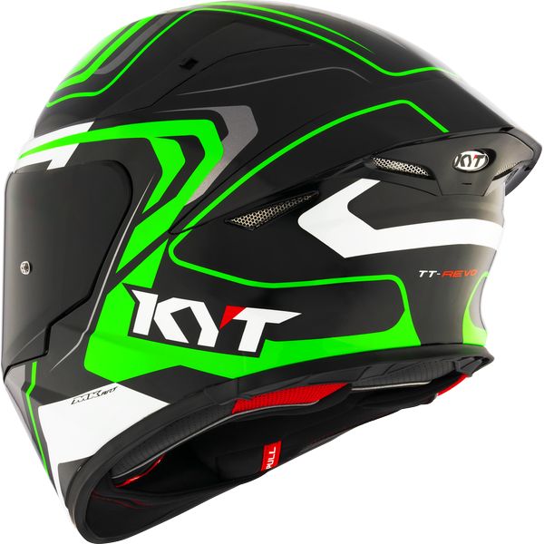 KYT TT REVO OVERTECH - BLACK GREEN - Image 2