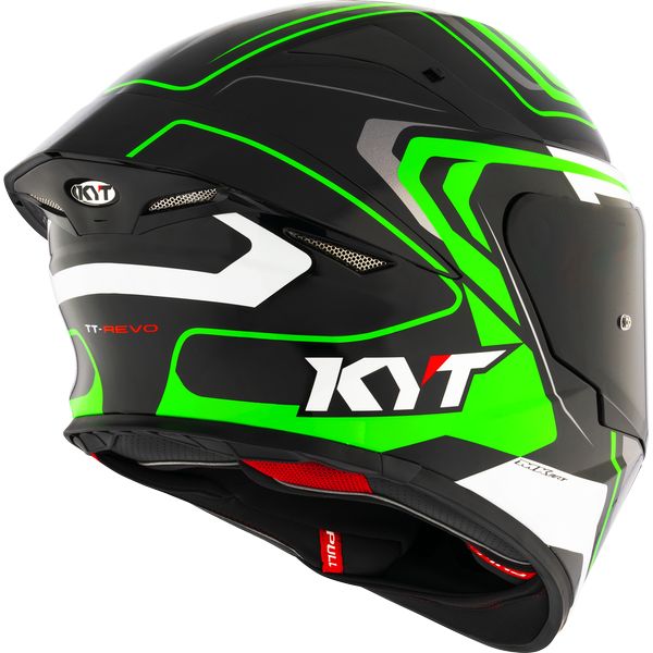 KYT TT REVO OVERTECH - BLACK GREEN - Image 4