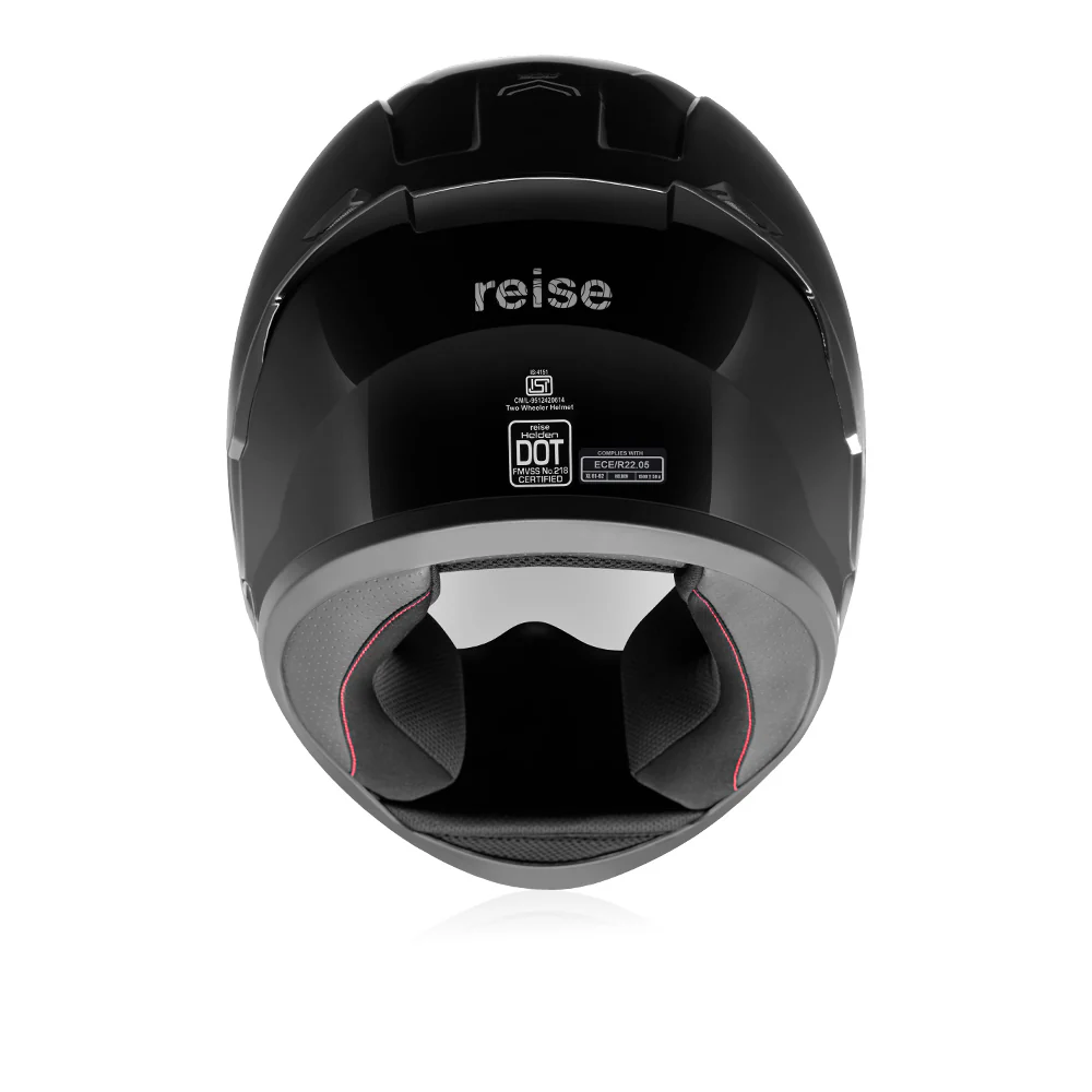 Reise Helden Helmet - Solid Black Gloss - Image 4