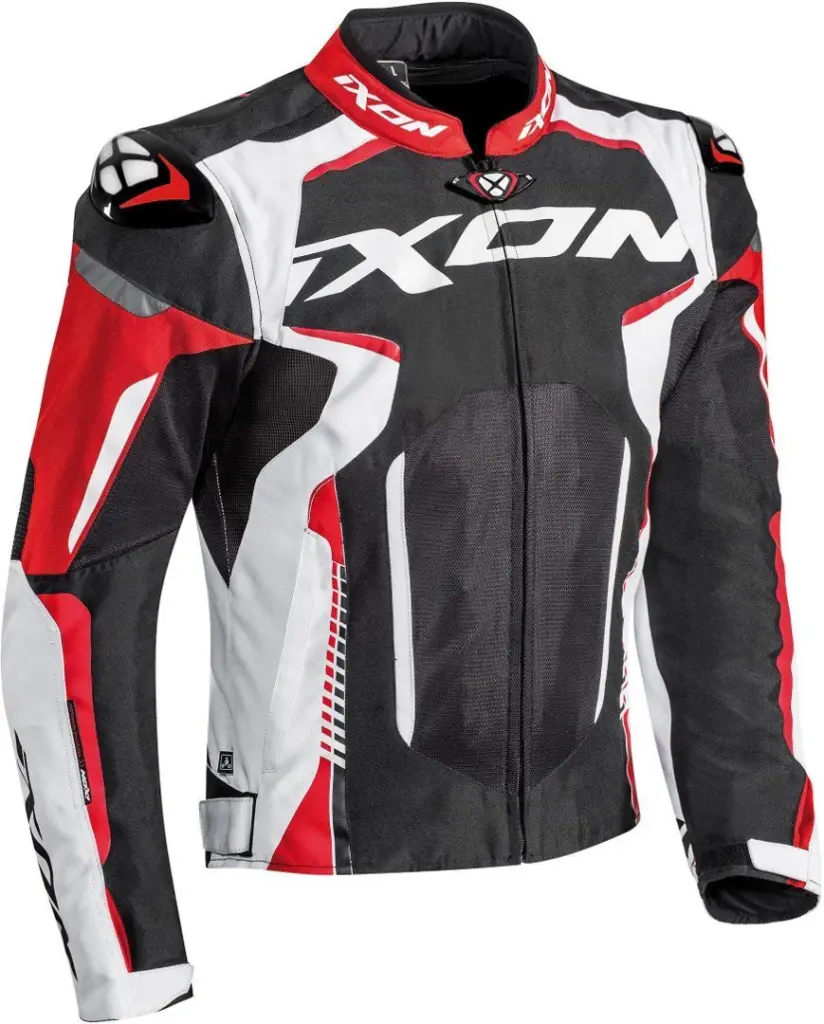 IXON GYRE TEXTILE JACKET - Black White Red