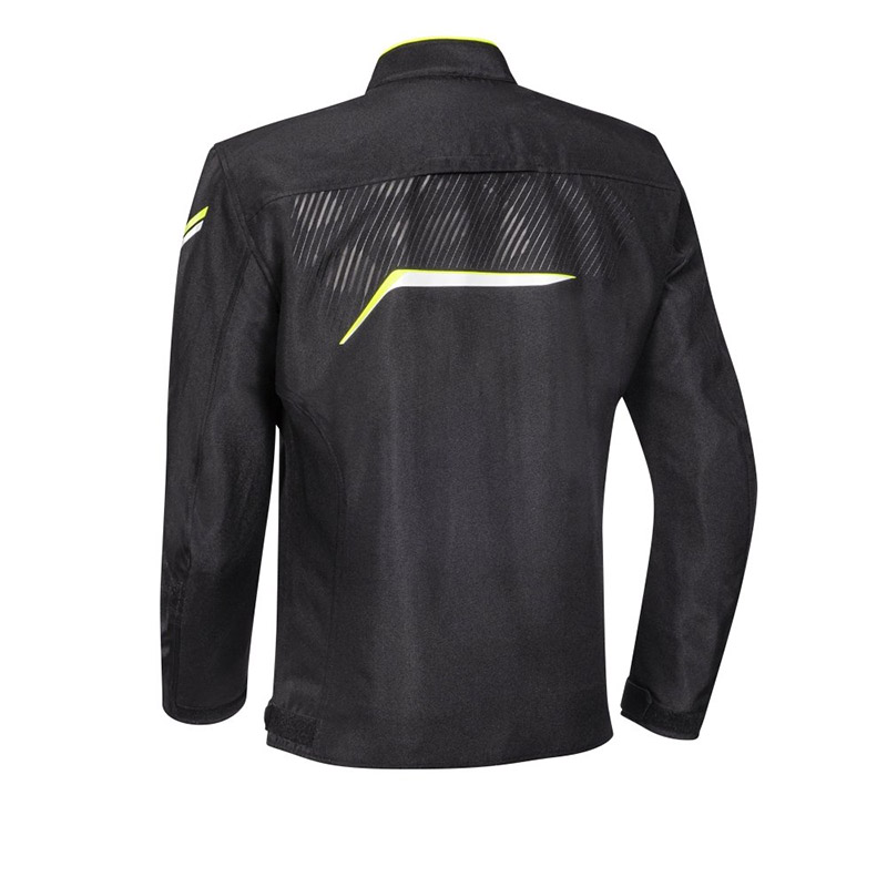 IXON Slash Light Textile Riding Jacket - Black White Yellow - Image 2
