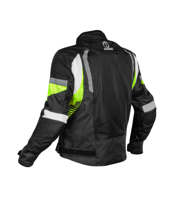 TORNADO PRO 4 JACKET - CE CERTIFIED CLASS A - Black Hi-Viz Green - Image 8