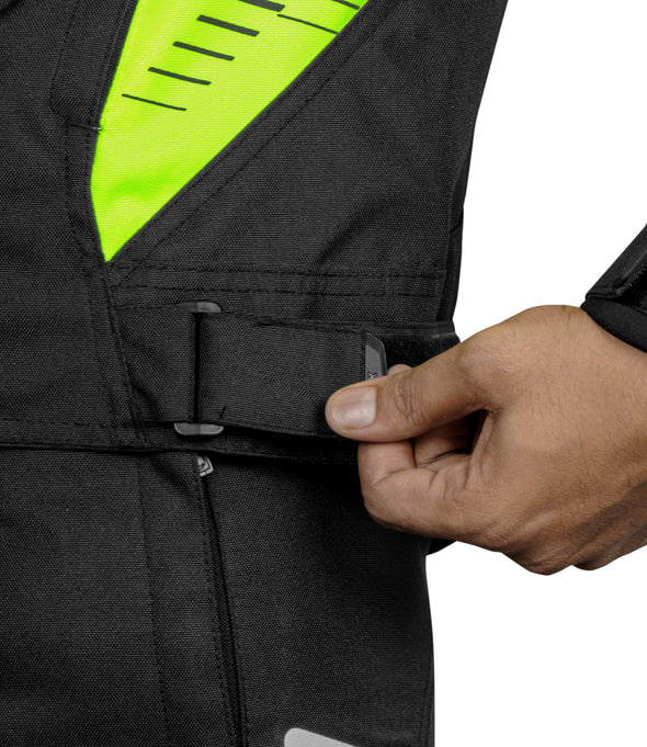 TORNADO PRO 4 JACKET - CE CERTIFIED CLASS A - Black Hi-Viz Green - Image 2