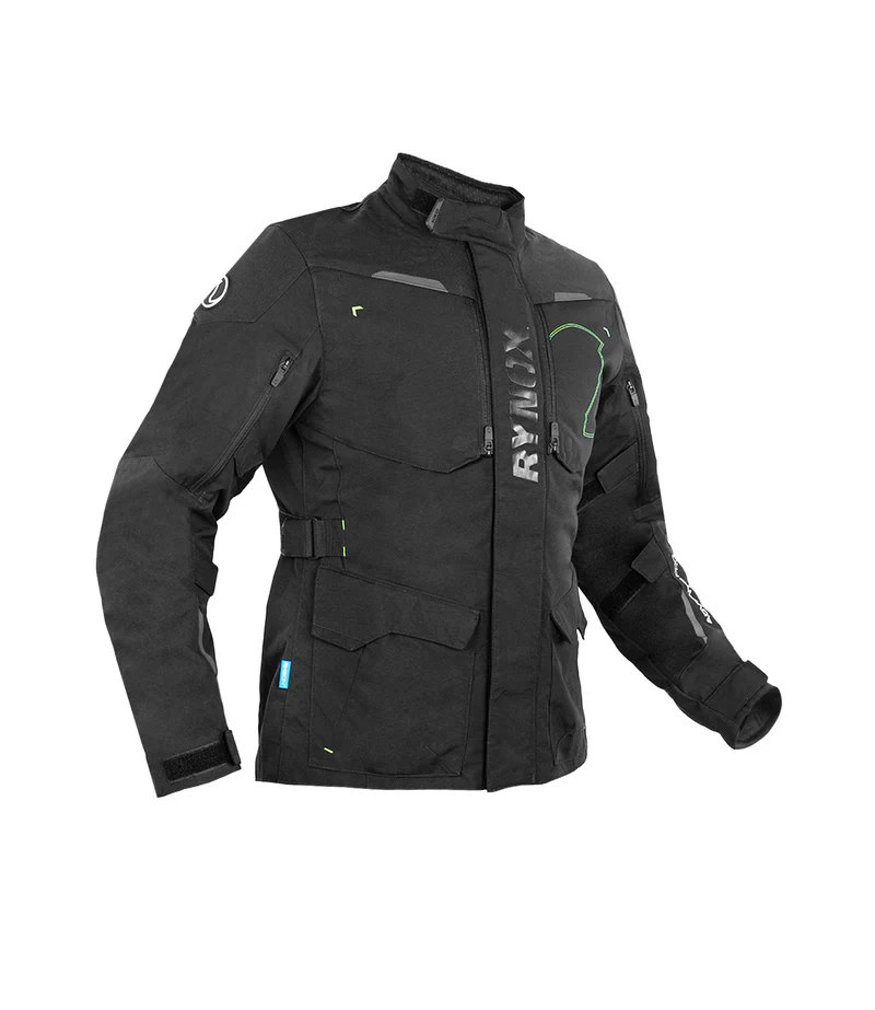 ADVENTO PRO JACKET - Black Hi-Viz Green