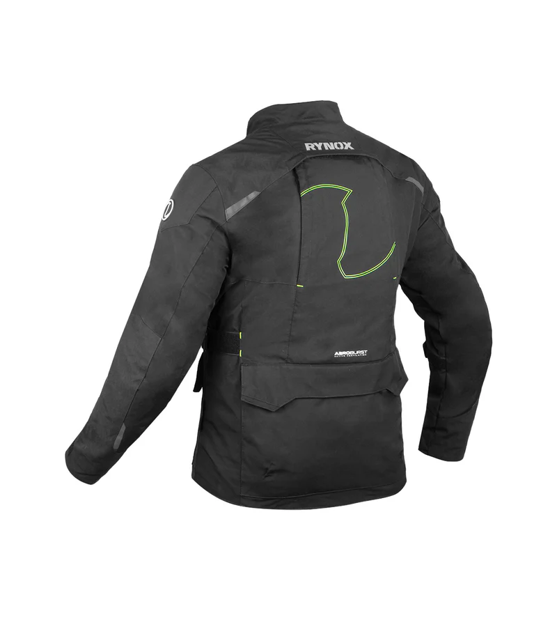 ADVENTO PRO JACKET - Black Hi-Viz Green - Image 15