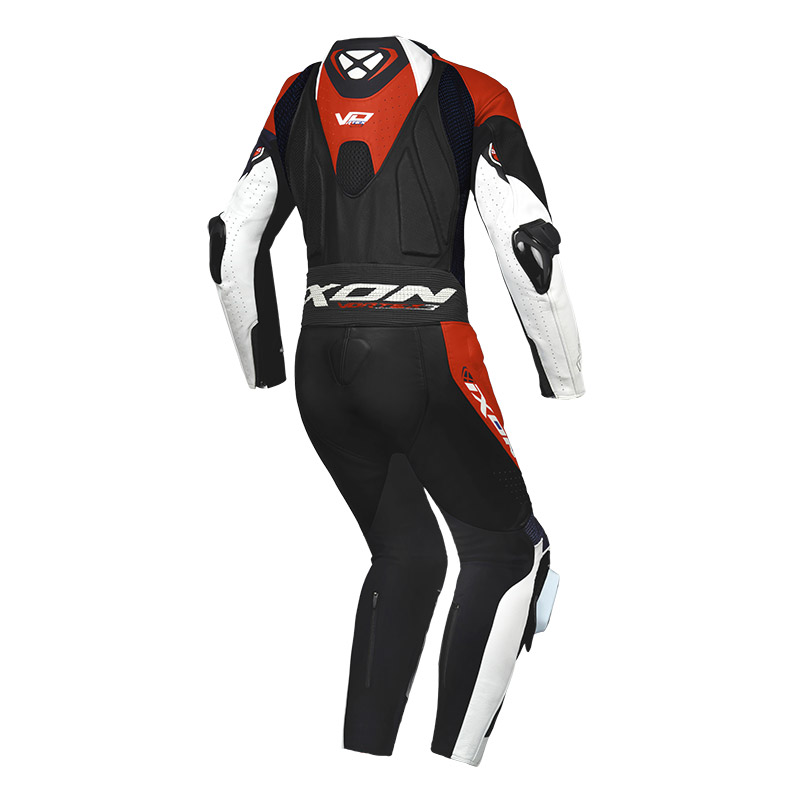 IXON Vortex 3 Leather Suit - White Black Red - Image 2